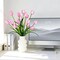 18.9" Large Real Touch Pink Tulips – 15-Piece Faux Flower Bouquet for Weddings, Valentine’s Day & Elegant Home Decor